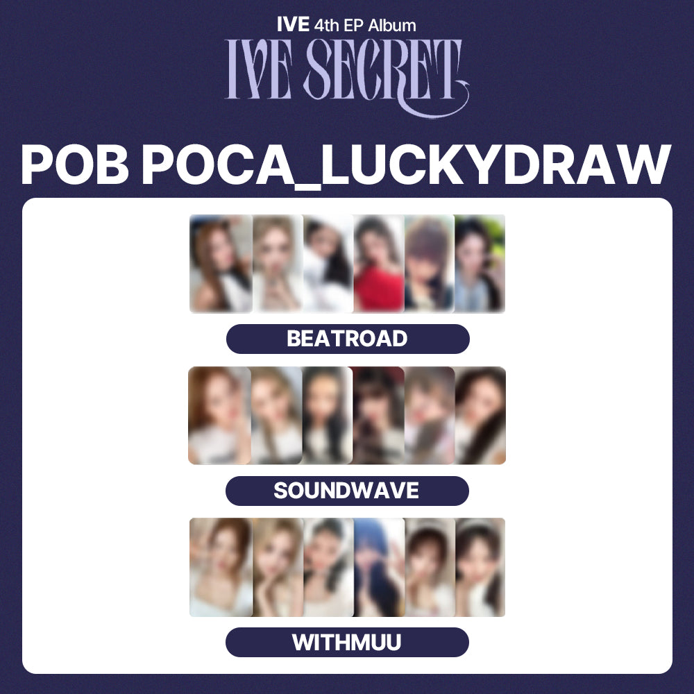 IVE 4th EP Album 'IVE SECRET' LUCKYDRAW