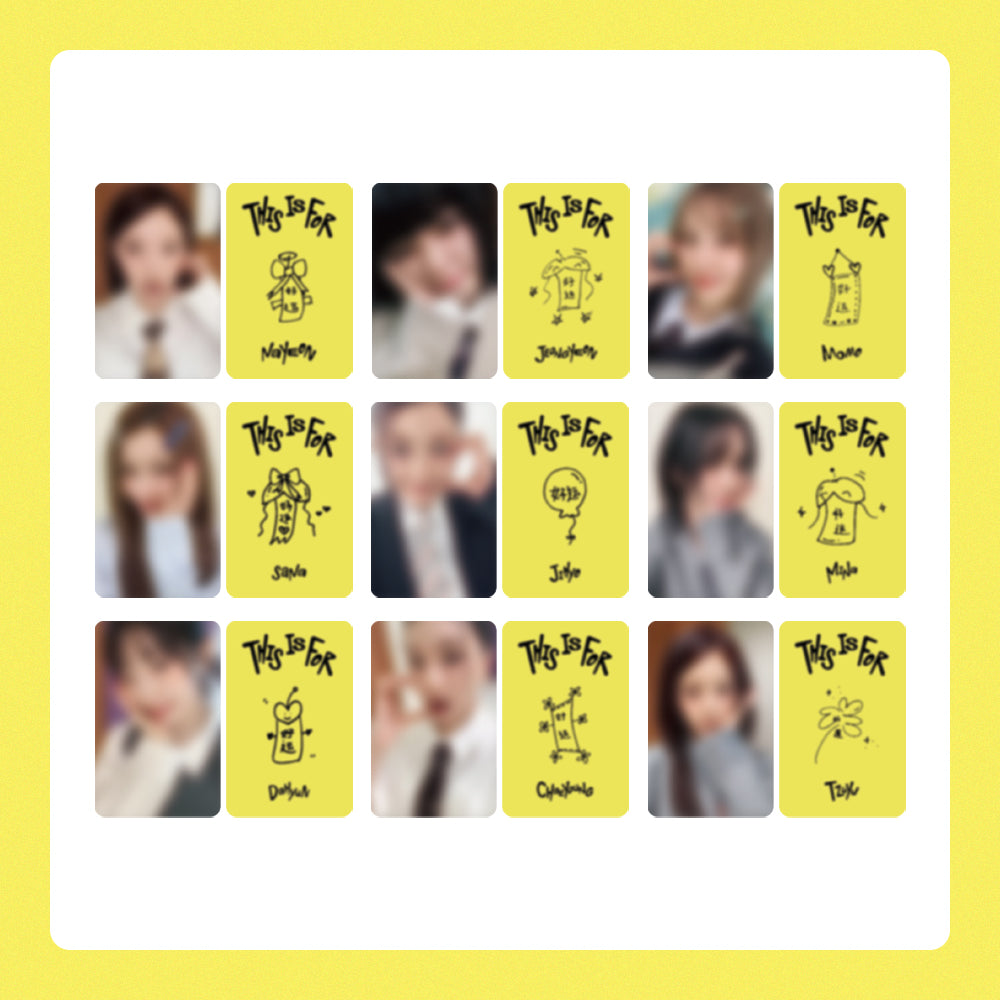 TWICE 4th Album 'THIS IS FOR' LUCKYDRAW (YZY: yizhiyu)
