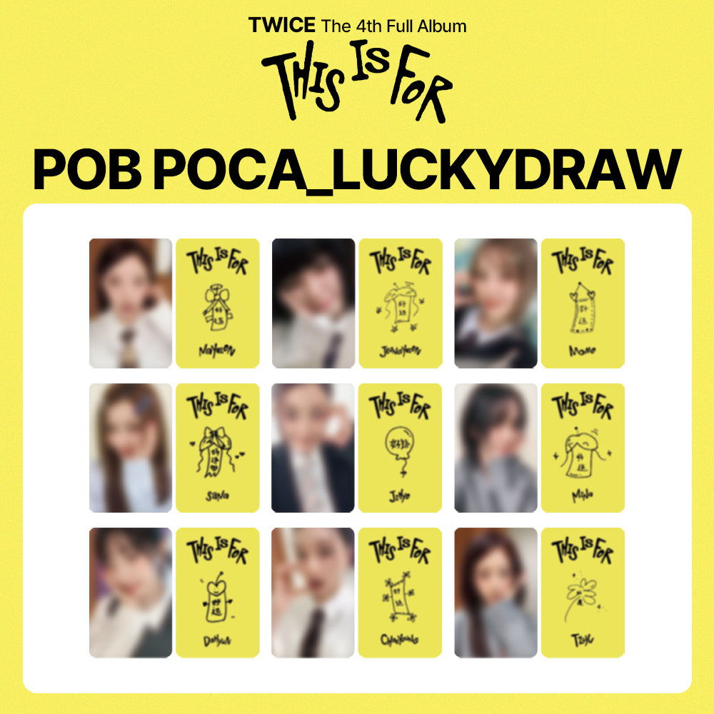 TWICE 4th Album 'THIS IS FOR' LUCKYDRAW (YZY: yizhiyu)