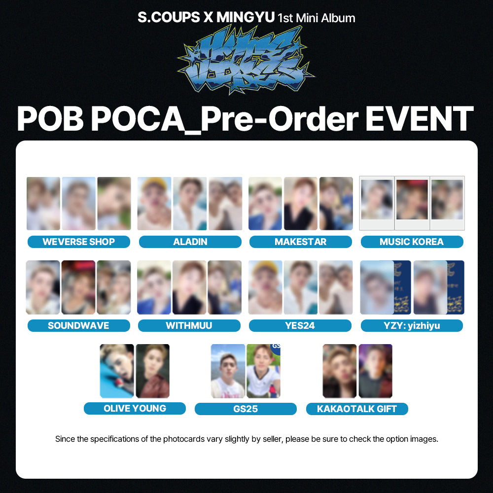 SVT S.COUPS X MINGYU 1st Mini Album 'HYPE VIBES' POB – PopKshop