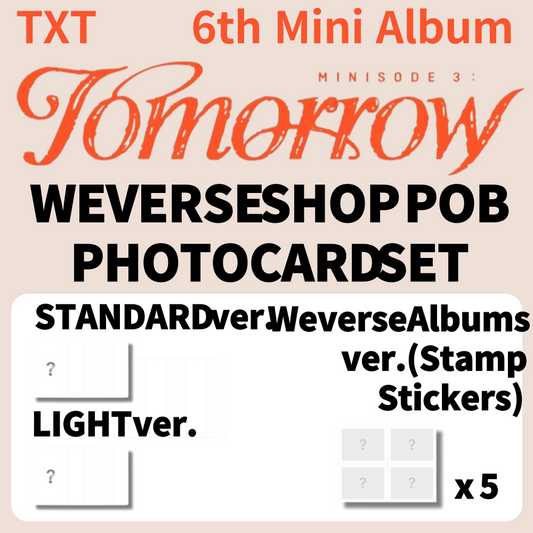 [WEVERSE SHOP] TOMORROW X TOGETHER 6th Mini minisode 3: TOMORROW Official POB