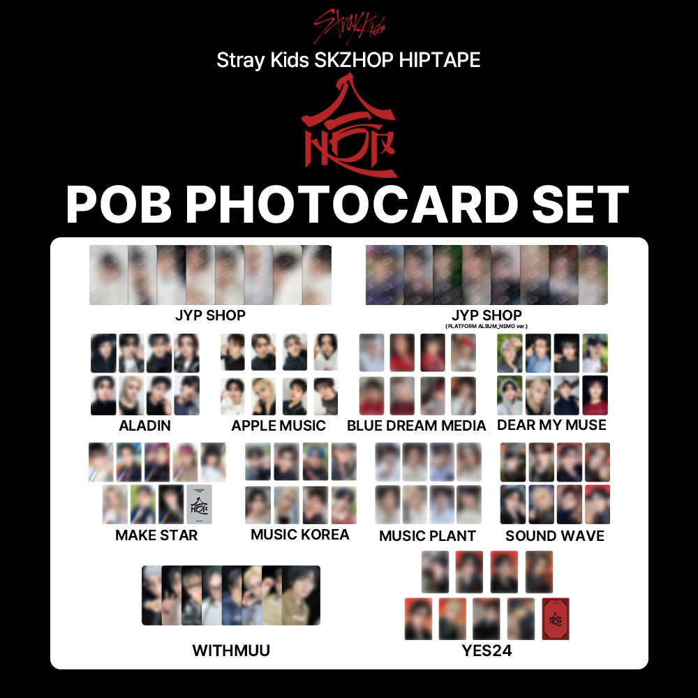 [POB] STRAYKIDS SKZ SKZHOP HIPTAPE '合(HOP)' POB Photocard Set