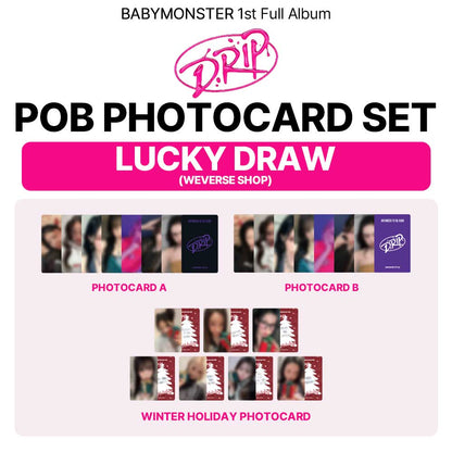 [POB] BABYMONSTER 1st Full Album 'DRIP' LUCKYDRAW (WERVERSE SHOP) Photocard Set