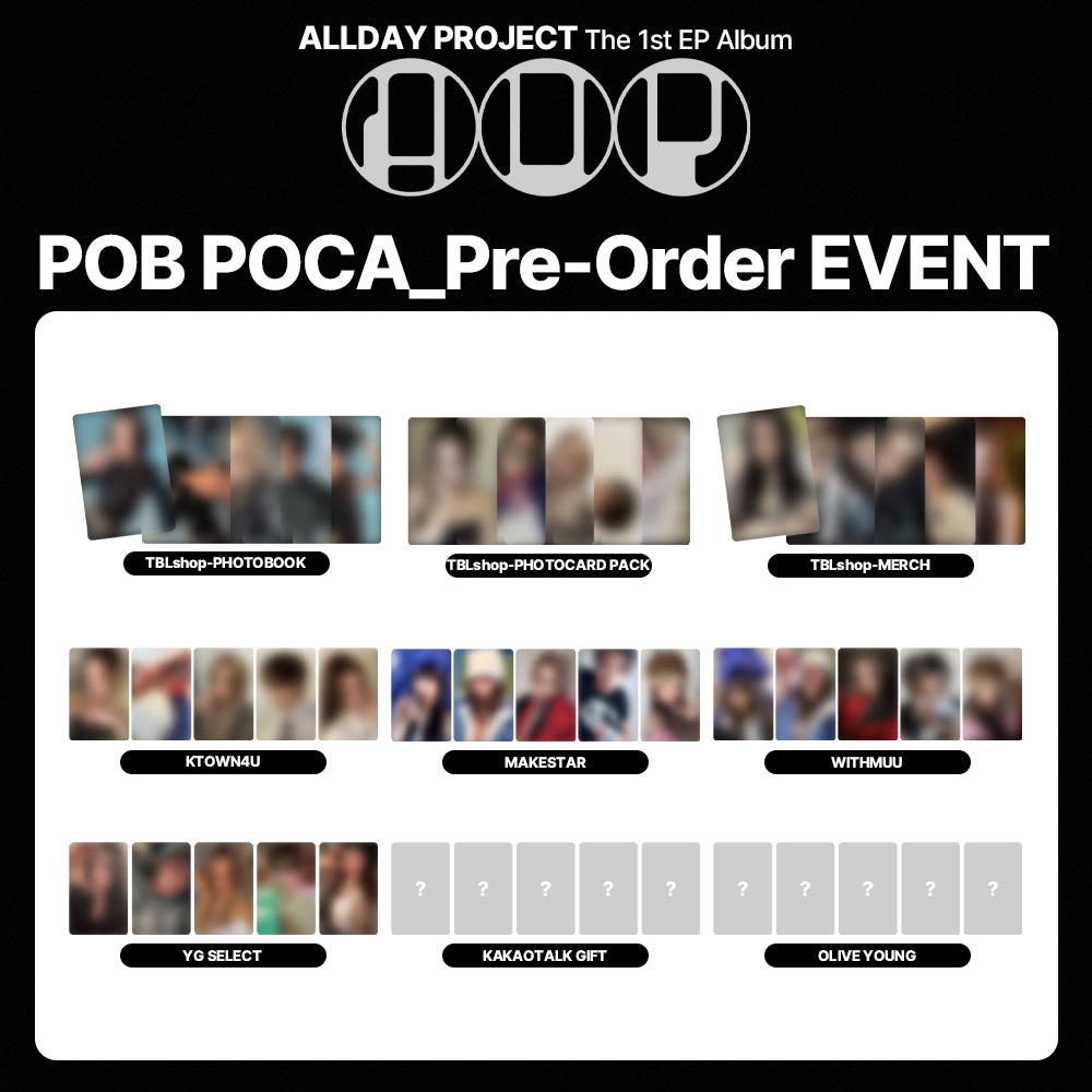 ALLDAY PROJECT The 1st EP Album 'ALLDAY PROJECT' POB