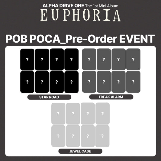 ALPHA DRIVE ONE The 1st Mini Album 'EUPHORIA' POB (StarRiver)
