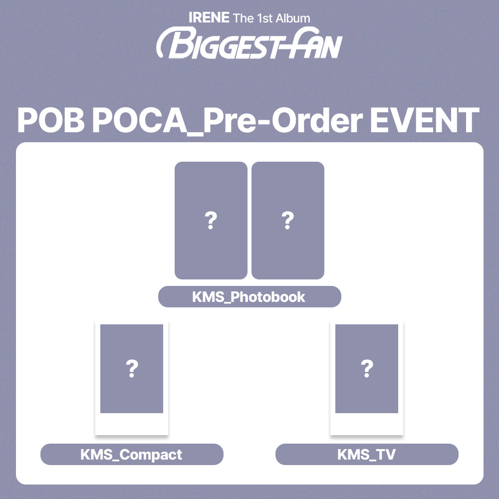 IRENE The 1st Album 'Biggest Fan' POB (KMStation)