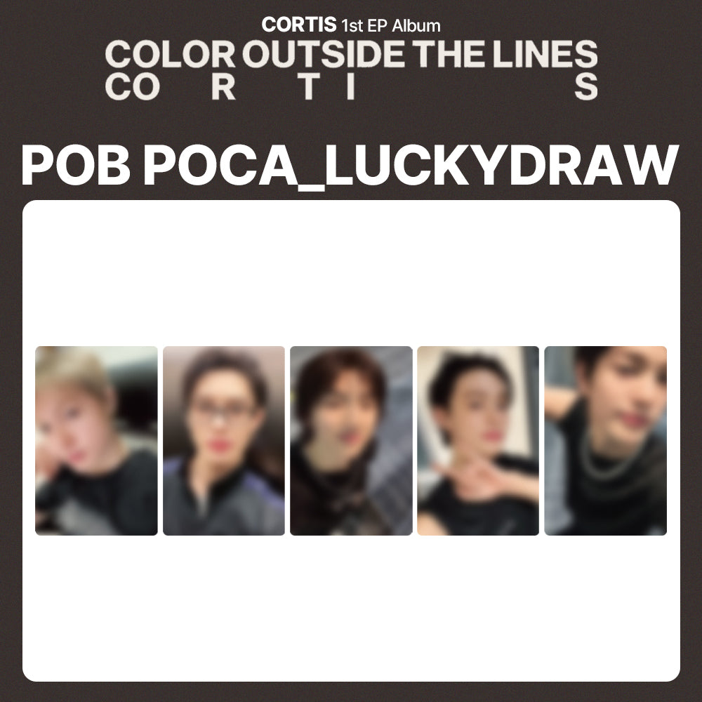 CORTIS 1st EP Album 'COLOR OUTSIDE THE LINES' LUCKYDRAW (YZY: yizhiyu)