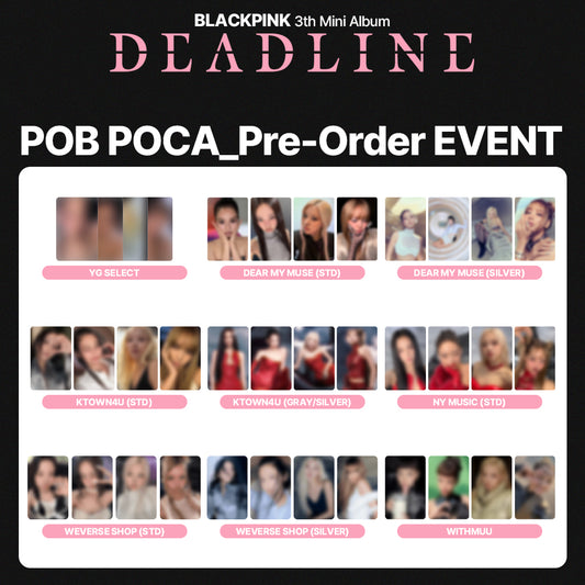 BLACKPINK 3rd Mini Album 'DEADLINE' POB