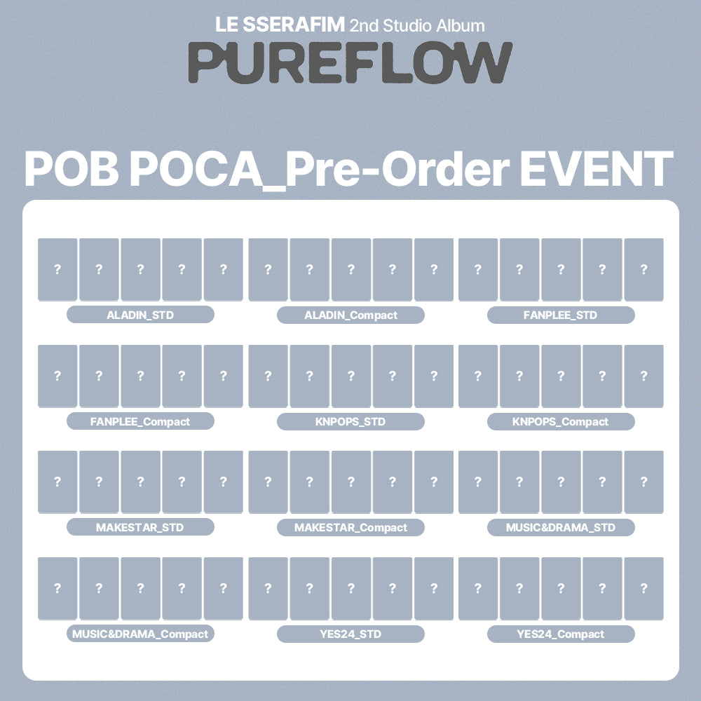 LE SSERAFIM 2nd Studio Album 'PUREFLOW pt.1' POB