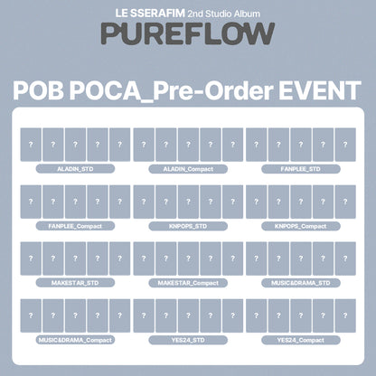 LE SSERAFIM 2nd Studio Album 'PUREFLOW pt.1' POB