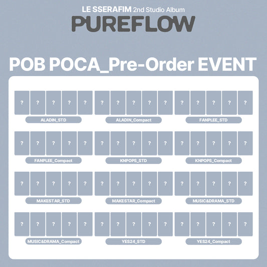 LE SSERAFIM 2nd Studio Album 'PUREFLOW pt.1' POB