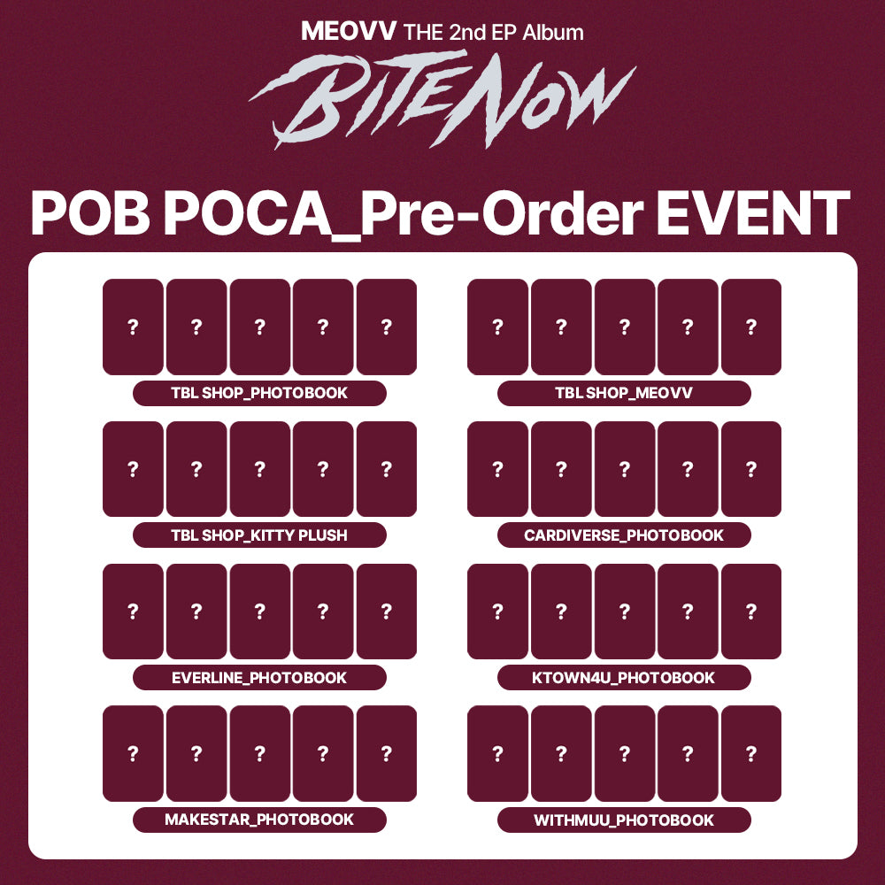 MEOVV THE 2nd EP Album 'BITE NOW' POB
