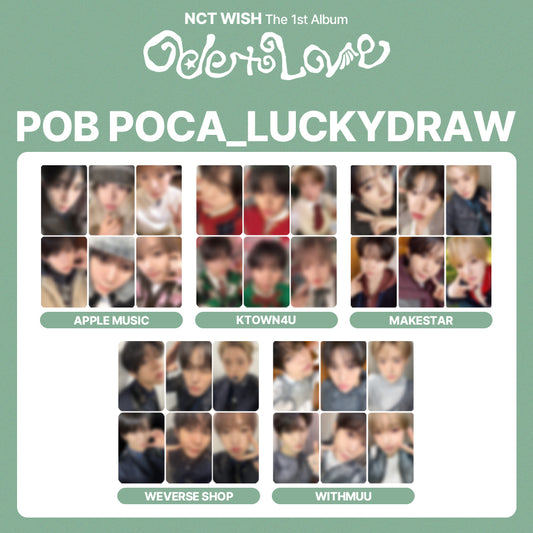 NCT WISH The 1st Album 'Ode to Love' LUCKYDRAW