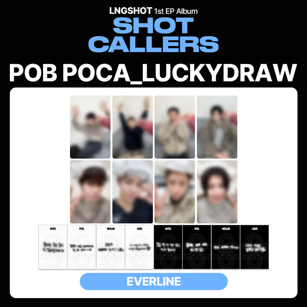 LNGSHOT 1st EP Album 'SHOT CALLERS' LUCKYDRAW (EVERLINE)