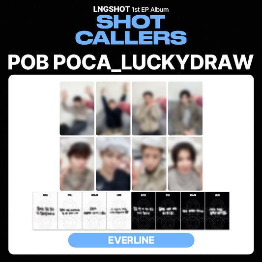 LNGSHOT 1st EP Album 'SHOT CALLERS' LUCKYDRAW (EVERLINE)