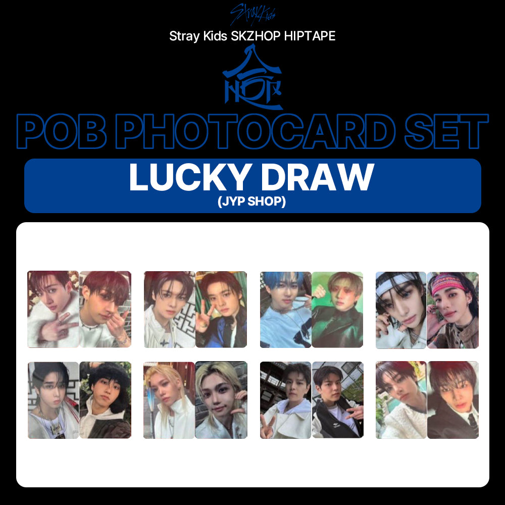 [POB] STRAYKIDS SKZ SKZHOP HIPTAPE '合(HOP)' LUCKYDRAW (JYP SHOP) Photocard Set