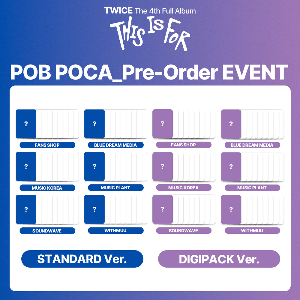 TWICE 4th Full Album 'THIS IS FOR' POB