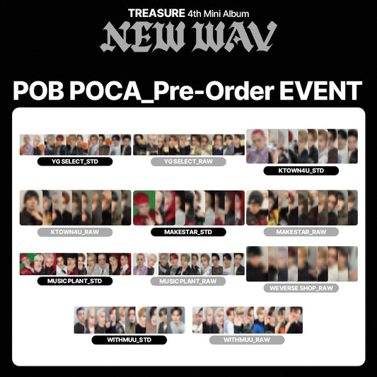 TREASURE 4th Mini Album 'NEW WAV' POB