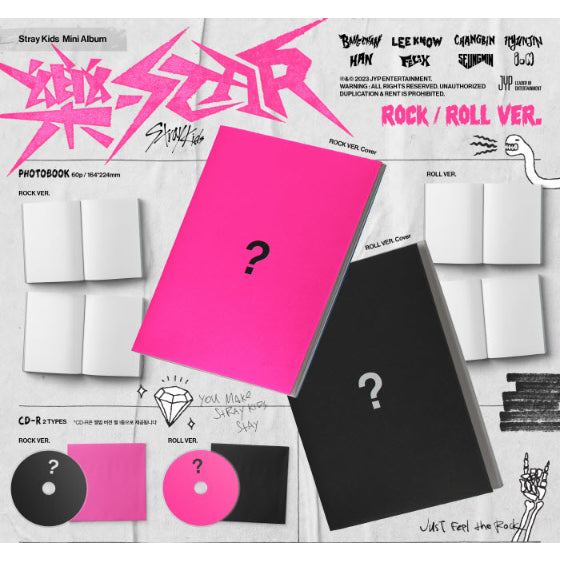 [GIFT] STRAY KIDS Mini Album ROCK-STAR  ROCK VER / ROLL VER