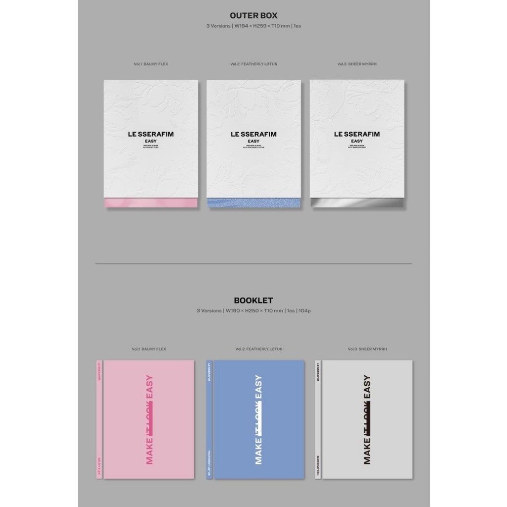 [GIFT] LE SSERAFIM 3rd Mini Album EASY Standard Ver